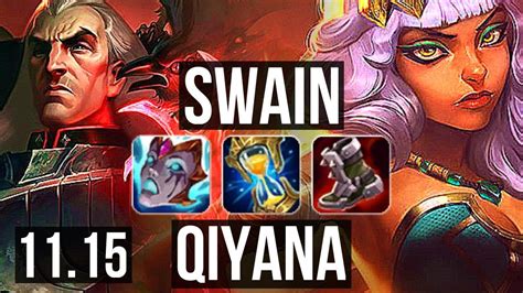 SWAIN Vs QIYANA MID 18 1 12 8 Solo Kills Legendary 1 2M Mastery