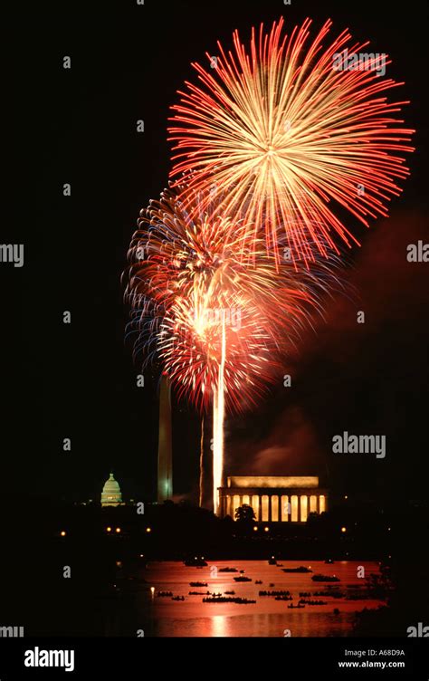 4th Of July Celebration With Fireworks In Washington DC At The