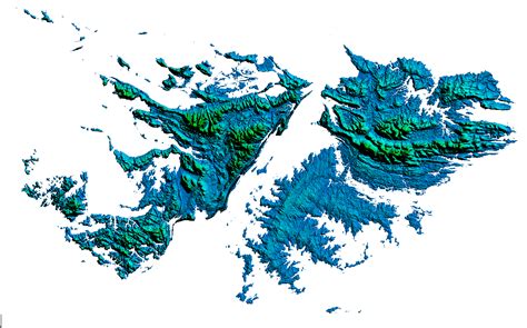 Archivo Stl Mapa Topográfico De Las Islas Malvinas・modelo Para Descargar Y Imprimir En 3d・cults