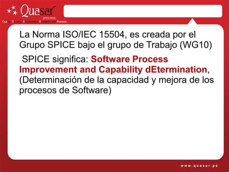 Iso Iec Introducci N A La Norma De Evaluaci N De Procesos De