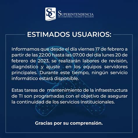 Supercias Ecuador On Twitter Importante Informamos Que Nuestros