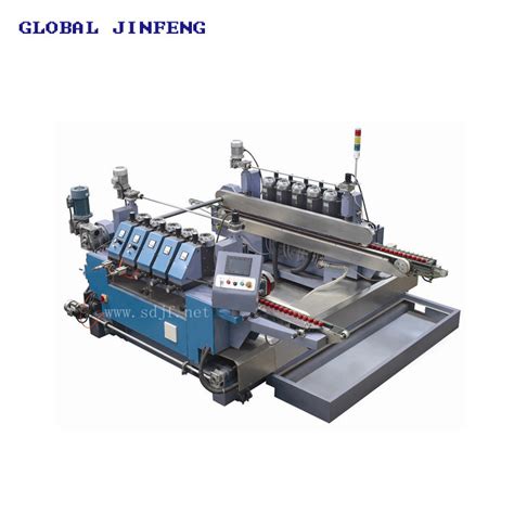 Glass Straight Line Double Round Edging Polishing Grinding Machine