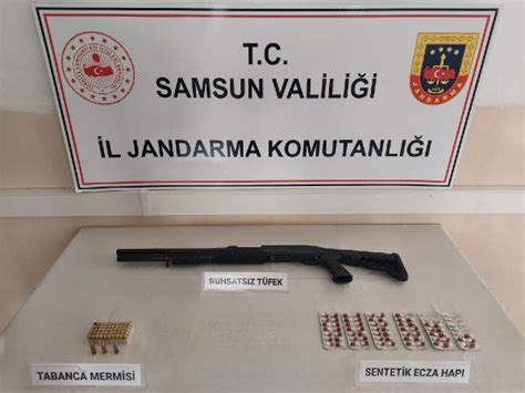 Çarşamba Haberleri Samsun da 101 adet sentetik ecza ele geçirdi Son