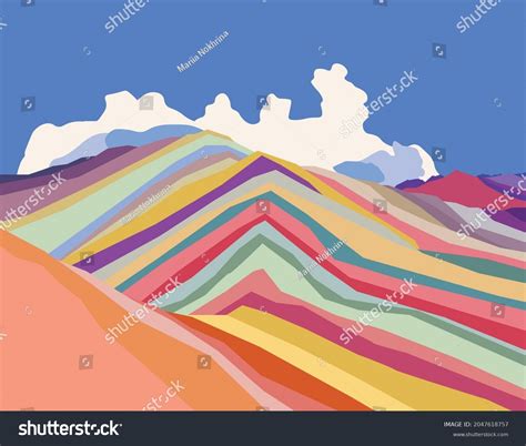 Rainbow Mountain Landscape Peru Over 16 Royalty Free Licensable Stock