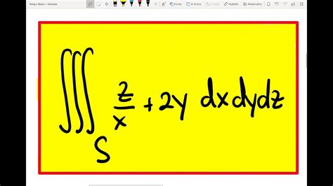 Analisi II Integrale Triplo Esercizio Svolto N11 YouTube