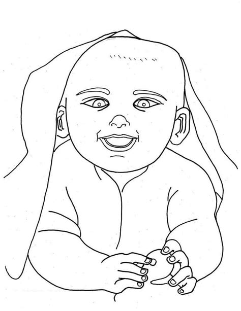 Dibujos De Un Bebe Recién Nacido Para Colorear Para Colorear Pintar E Imprimir Dibujos Onlinecom