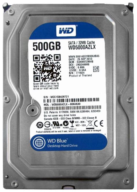 WD5000AZLX Western Digital Hard Drive