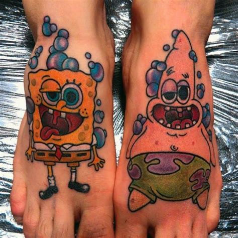 Spongebob Tattoo Designs For Men