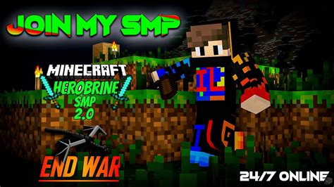 🔴 Minecraft Live Join My Herobrine Endwar Public Smp Java Pe 24