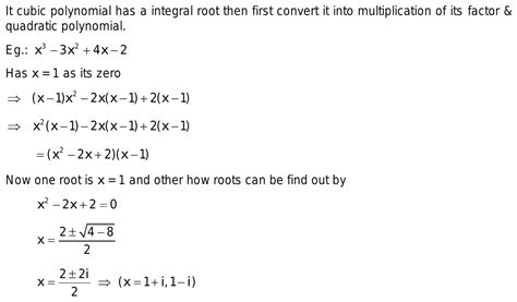 How To Find Zeros Of A Cubic Polynomial