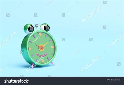 Cartoon Character Green Alarm Clock Wakeup Stock Illustration 2013810629 Shutterstock