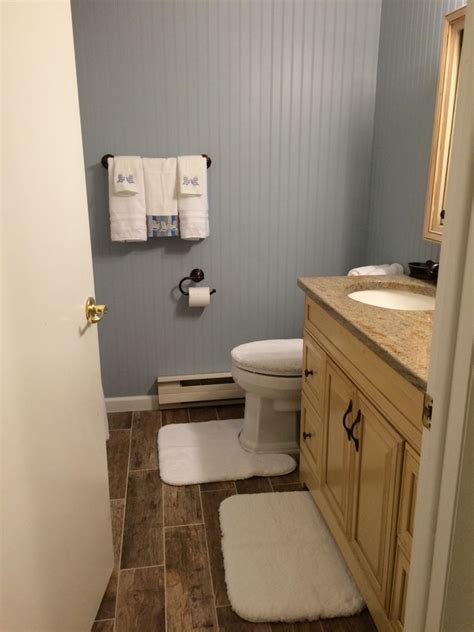 Main Bathroom Makeover Paint Color From Lowes Called Shark Loop From