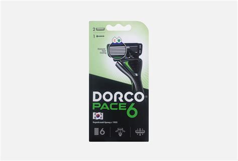 Dorco Станок для бритья + 2 сменные кассеты Dorco Pace6 1 г — купить ...