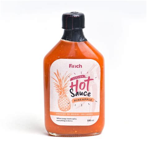 Finch Ceylon Hot Sauce Pineapple 180Ml Glomark Lk