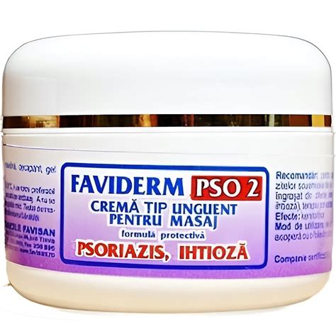Масажиращ мехлем крем при псориазис и ихтиоза, FaviDerm PSO 2, 50ml ...