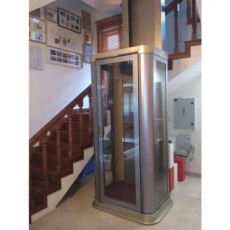 Geared Glass Residential Building Elevator Max Persons 6 At Rs 350000