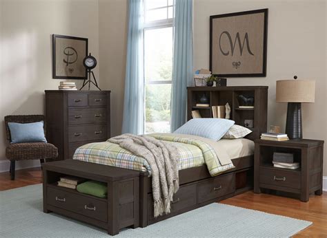 Highlands Espresso Bookcase Youth Storage Bedroom Set From Ne Kids