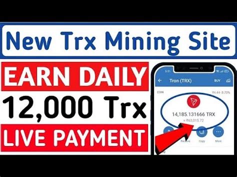 USDT Mining Site Trx Earning Platform 2022 Earn Trx Daily Trx