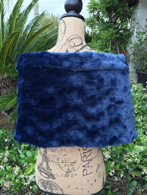 Navy Faux Fur Wrap Wedding Stole Date Night Shawl Vegan Etsy