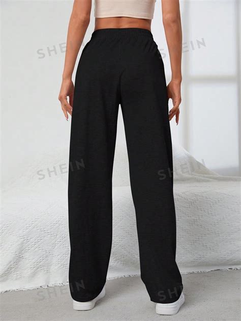 Shein Ezwear Slant Pocket Elastic Waist Joggers Shein Uk