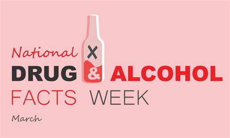 National Drug And Alcohol Facts Week Background Banner Card Poster