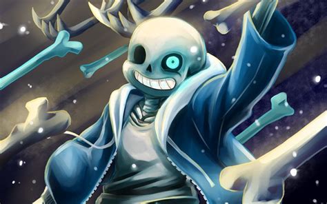 Download Wallpapers Sans Bones Manga фкецщкл Undertale Ghost