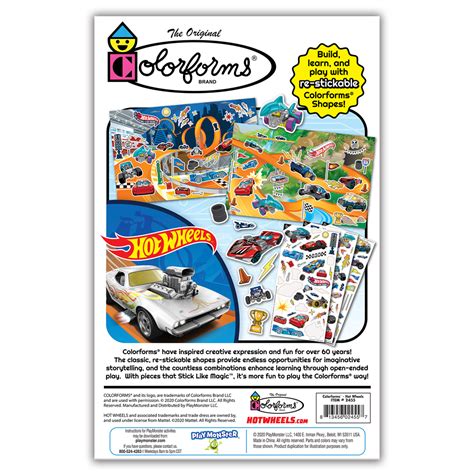 Z Colorforms Hot Wheels Play Set Bk Str PlayMonster