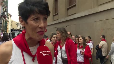 Elma Saiz Anima A Disfrutar De Los Sanfermines Sin Olvidar La Igualdad