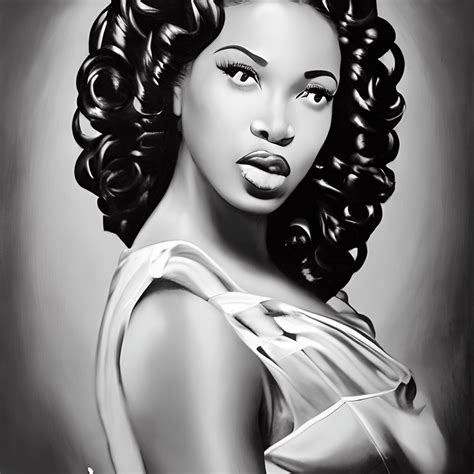 Beautiful African American Pin Up · Creative Fabrica