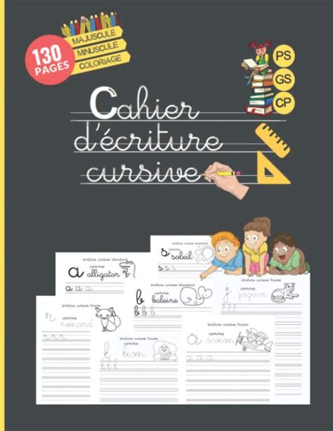 Buy Cahier D Criture Cursive Ecrire En Majuscule Et Minuscule L