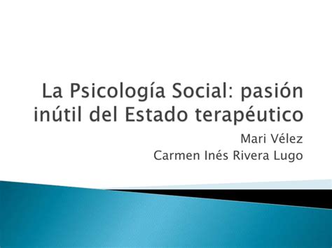 La Psicologia Social Crlpptx Descarga Gratuita