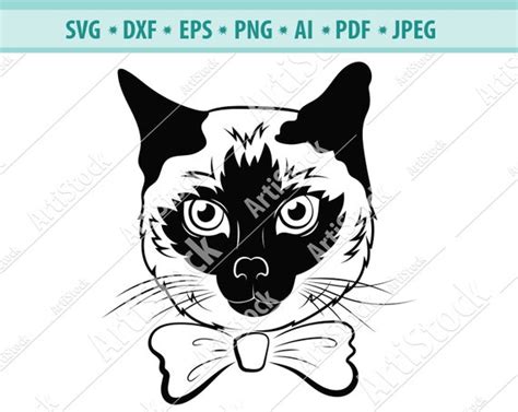 Dxf Cats Digital Cutting Cricut Clipart Png Vector Kitten File Dxf