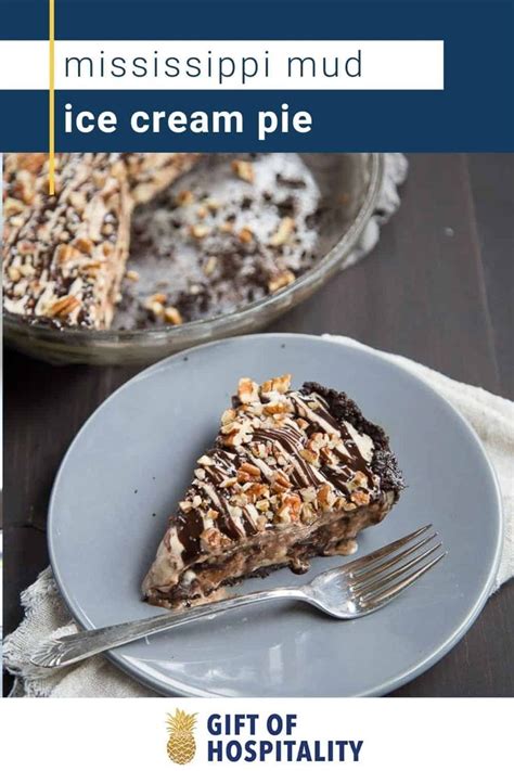 Mississippi Mud Ice Cream Pie Is An Easy Frozen Dessert Made With Just