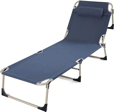 Amazon Kingcamp Fold Outdoor Folding Chaise Lounge Chair For