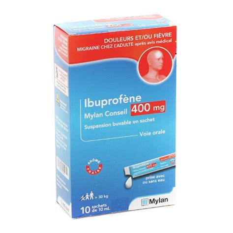 Ibuprofène Viatris 400 mg Sachets Anti inflammatoire Douleurs Fievre