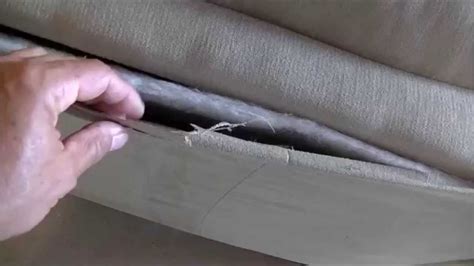 How To Fix The Back Of Sofa Staple And Fabric Coming Apart Part 1 Youtube