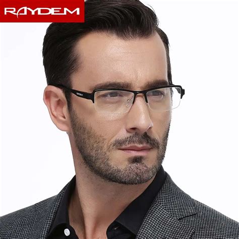 Raydem Lightweight Glasses Frame Aluminum Myopia Hyperopia Prescription Eyeglasses Frames ...