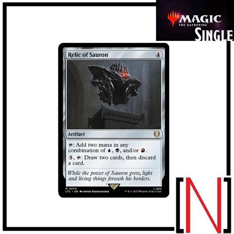 Mtg Single Ltc Relic Of Sauron ระดับ Rare ภาษาอังกฤษ Shopee
