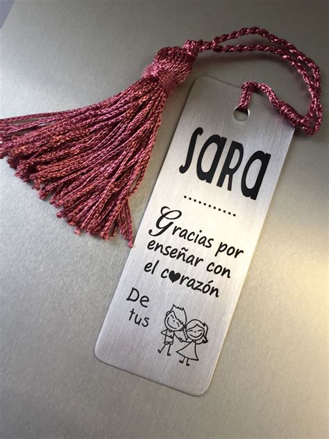 Punto De Libro Marcap Ginas Personalizados Para Profesores Regalos