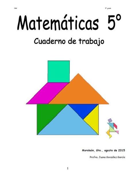 Zonaclicmexico Matemáticas 5° Grado Comprensión Lectora 5° Cuaderno De Trabajo Cuadernos De