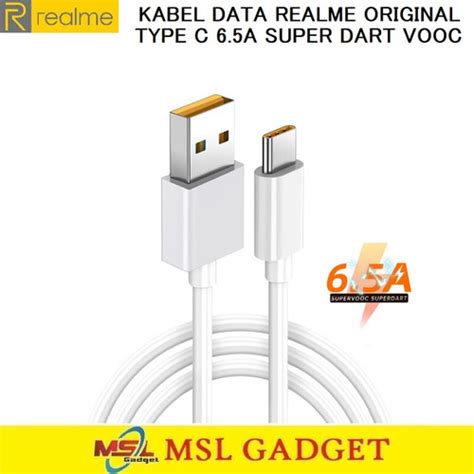 Jual Kabel Data Realme Type C 6 5A Super VOOC Dart Flash Charging