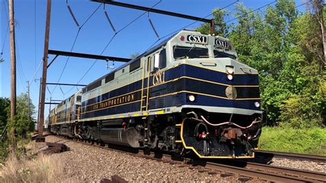 Csx P001 Executive Train East On The Main Trenton Subdivision Youtube