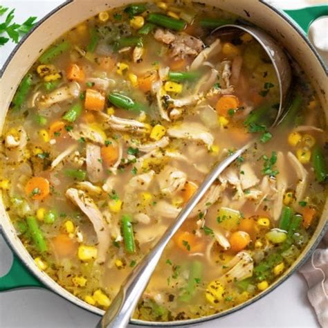 Chicken Vegetable Soup The Cozy Cook