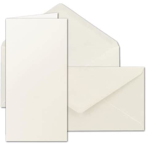 Lot De Cartes Pliantes Avec Enveloppes Format Din Long Cr Me