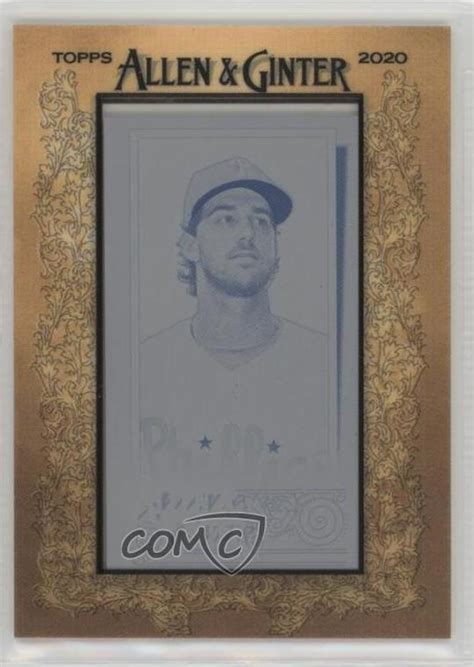 Topps Allen Ginter S Mini Printing Plate Cyan Framed Aaron