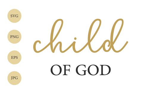 Child Of God Svg Png Christian Svg Quote Svg Shirt Design File By