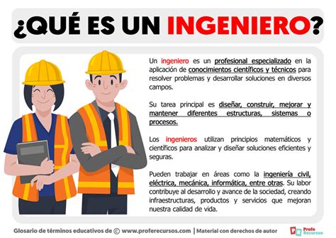 Qué es un Ingeniero Definición de Ingeniero