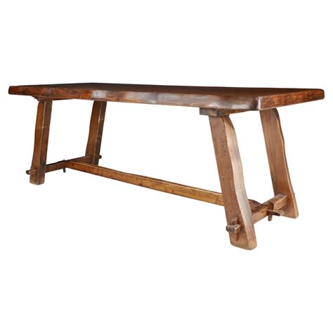 Brutalist Elm Dining Table By Olavi Hanninen And Mikko Nupponen In