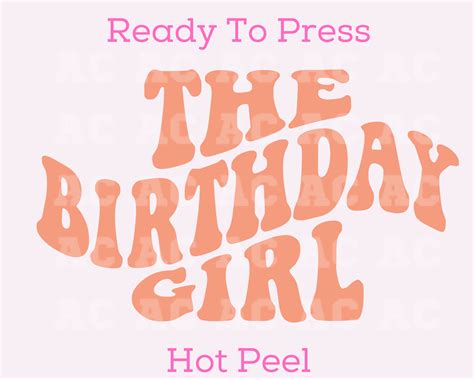 Birthday Girl Dtf Transfer Alwaysblanks