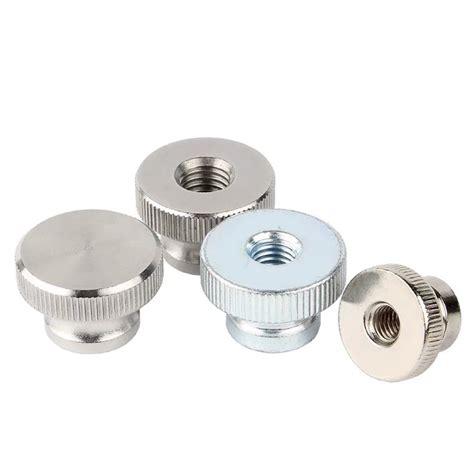 M3 M4 M5 M6 M8 Stainless Steel Knurled Thumb Nuts With Collar Blind